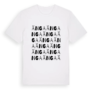 Änga ordlek t-shirt – ekologisk bomull t-shirt från PinShirt