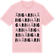 Pink Cotton t-shirt med Ängarna ordlek t-shirt