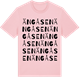 Pink Cotton t-shirt med Ängåsen ordlek t-shirt