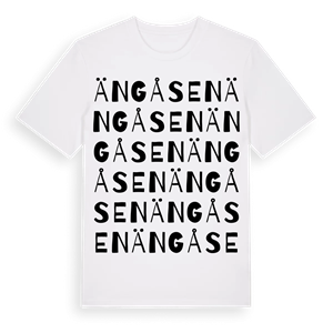 Ängåsen ordlek t-shirt – ekologisk bomull t-shirt från PinShirt