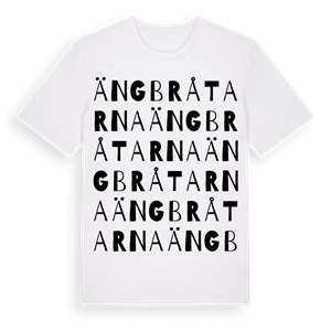 Ängbråtarna ordlek t-shirt – ekologisk bomull t-shirt från PinShirt