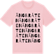 Pink Cotton t-shirt med Ängbråten ordlek t-shirt