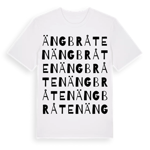 Ängbråten ordlek t-shirt – ekologisk bomull t-shirt från PinShirt