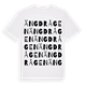 White t-shirt med Ängdrågen ordlek t-shirt