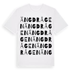 Ängdrågen ordlek t-shirt – ekologisk bomull t-shirt från PinShirt