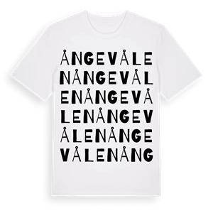 Ångevålen ordlek t-shirt – ekologisk bomull t-shirt från PinShirt