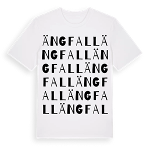 Ängfall ordlek t-shirt – ekologisk bomull t-shirt från PinShirt