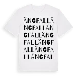 Ängfall ordlek t-shirt – ekologisk bomull t-shirt från Pinshirt