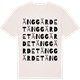 Vintage White t-shirt med Änggärdet ordlek t-shirt