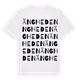White t-shirt med Ängheden ordlek t-shirt