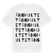 White t-shirt med Änghultet ordlek t-shirt