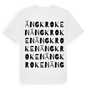 Ängkroken ordlek t-shirt – ekologisk bomull t-shirt från Pinshirt