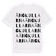 White t-shirt med Ängkullarna ordlek t-shirt