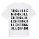 White t-shirt med Ängkullen ordlek t-shirt