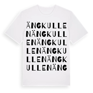 Ängkullen ordlek t-shirt – ekologisk bomull t-shirt från PinShirt