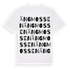 White t-shirt med Ängmossen ordlek t-shirt