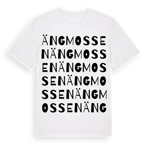 Ängmossen ordlek t-shirt – ekologisk bomull t-shirt från Pinshirt