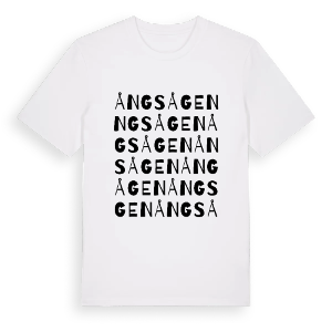 Ångsågen ordlek t-shirt – ekologisk bomull t-shirt från PinShirt
