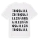 White t-shirt med Ängskullen ordlek t-shirt