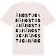 Vintage White t-shirt med Ängstugan ordlek t-shirt