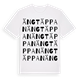 White t-shirt med Ängtäppan ordlek t-shirt