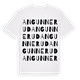 White t-shirt med Angunnerud ordlek t-shirt