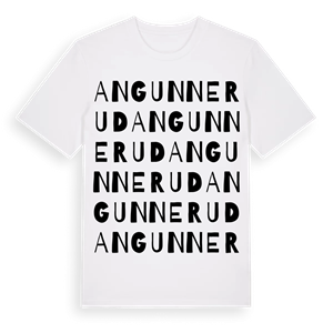 Angunnerud ordlek t-shirt – ekologisk bomull t-shirt från PinShirt