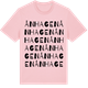 Pink Cotton t-shirt med Ånhagen ordlek t-shirt
