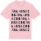 Pink Cotton t-shirt med Änkans berg ordlek t-shirt