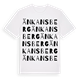 White t-shirt med Änkans berg ordlek t-shirt