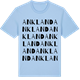 Blue Soul t-shirt med Ankland ordlek t-shirt