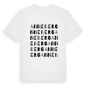 Anneberg ordlek t-shirt – ekologisk bomull t-shirt från PinShirt