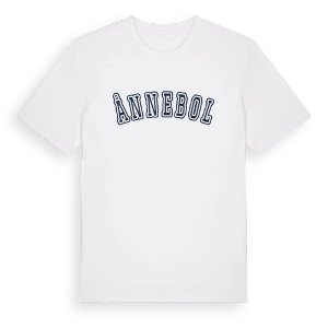 Ånnebol college t-shirt – ekologisk bomull t-shirt från PinShirt
