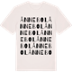 Vintage White t-shirt med Ånnebol ordlek t-shirt