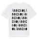White t-shirt med Ånnebol ordlek t-shirt