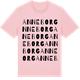 Pink Cotton t-shirt med Anneborg ordlek t-shirt