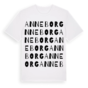 Anneborg ordlek t-shirt – ekologisk bomull t-shirt från PinShirt