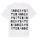 White t-shirt med Ånnebysäter ordlek t-shirt