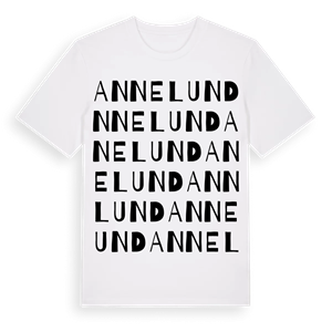 Annelund ordlek t-shirt – ekologisk bomull t-shirt från PinShirt
