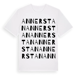 Annerstan ordlek t-shirt – ekologisk bomull t-shirt från Pinshirt