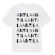 White t-shirt med Antila ordlek t-shirt