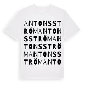 Antonsström ordlek t-shirt – ekologisk bomull t-shirt från Pinshirt