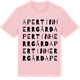 Pink Cotton t-shirt med Apertin Herrgård ordlek t-shirt