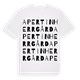 White t-shirt med Apertin Herrgård ordlek t-shirt