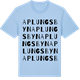 Blue Soul t-shirt med Aplungsbyn ordlek t-shirt