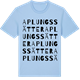Blue Soul t-shirt med Aplungssätter ordlek t-shirt