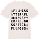 Vintage White t-shirt med Aplungssätter ordlek t-shirt