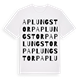 Aplungstorp ordlek t-shirt