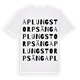 Aplungstorpsäng ordlek t-shirt