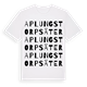 Aplungstorpsäter ordlek t-shirt